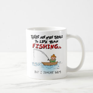 Mehr Sachen zum Leben-Fischen Tasse