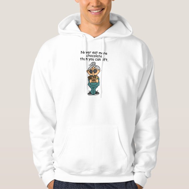 Mehr Schokolade-Spaß Hoodie (Vorderseite)