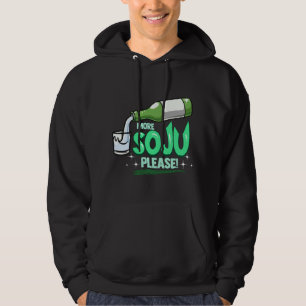 Mehr Soju bitte koreanisches Getränk Hoodie