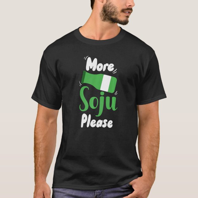 Mehr Soju bitte Premium T-Shirt (Vorderseite)