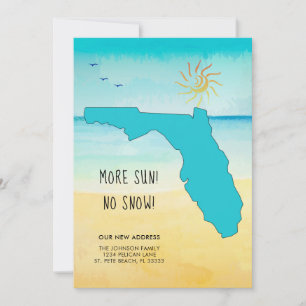 Mehr Sonne! Kein Schnee! Neue Zuhause in Florida Ankündigung