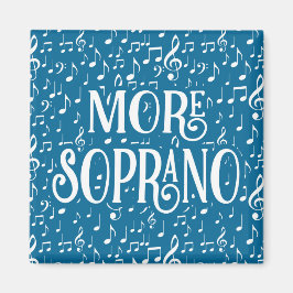 Mehr Soprano - Blue White Singer Magnet