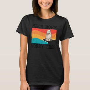 Mehr Sorgen weniger alte englische Sheepdog Grafik T-Shirt