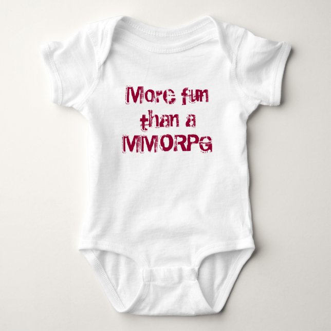 Mehr Spaß als ein MMORPG Baby Strampler (Vorderseite)