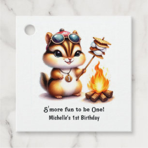 Mehr Spaß, ein Chipmunk-Camping zu sein 1. Geburts Geschenkanhänger