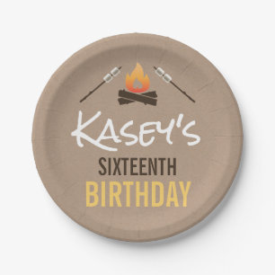 Mehr Spaß mit Freunden Bonfire Geburtstagsparty Pappteller