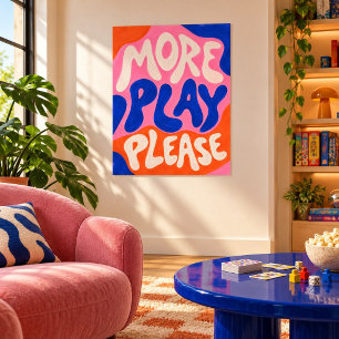 Mehr Spiel Bitte Kunstprint Poster