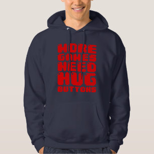 MEHR SPIELE BRAUCHEN UMFANGREICHE SCHALTFLÄCHEN HOODIE