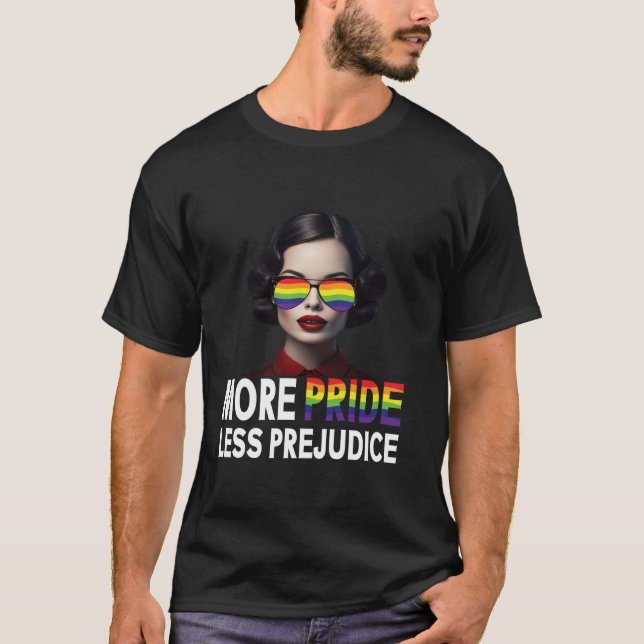 Mehr Stolz weniger Vorurteil LGBT Gay stolz Ally S T-Shirt (Vorderseite)