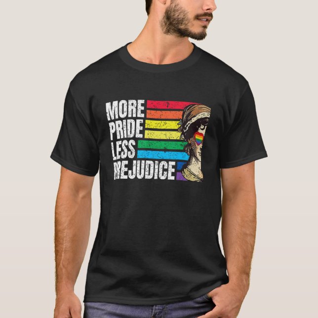 Mehr Stolz weniger Vorurteil LGBT Gay stolz Ally S T-Shirt (Vorderseite)