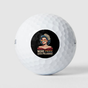 Mehr Stolz weniger Vorurteil LGBTQ Pride Ally Rain Golfball