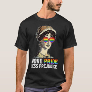 Mehr Stolz weniger Vorurteile LGBT Gay Pride Monat T-Shirt