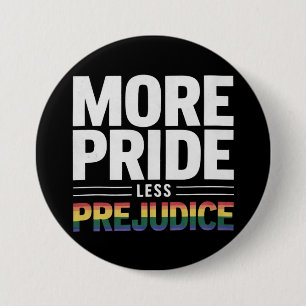 Mehr Stolz weniger Vorurteile Lgbt Gay Pride Month Button