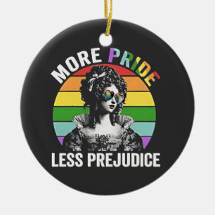 Mehr Stolz Weniger Vorurteile LGBT Gay Pride Month Keramik Ornament