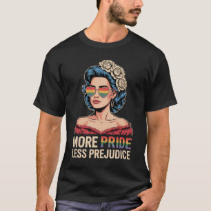 Mehr Stolz weniger Vorurteile LGBTQ Stolz Verbünde T-Shirt