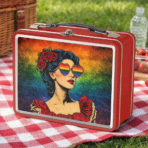Mehr Stolz, weniger Vorurteile: Pride-Monat LGBTQ Metall Brotdose
