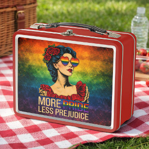 Mehr Stolz, weniger Vorurteile: Pride Month LGBTQ Metall Brotdose