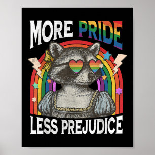 Mehr Stolz weniger Vorurteile Regenbogenflagge Lgb Poster