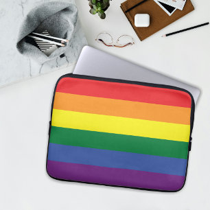 Mehr Stolz, weniger Vorurteile Stolz Monat LGBTQ Laptopschutzhülle