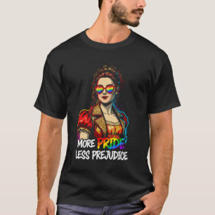 Mehr Stolz weniger Vorurteile Stolz-Monat LGBTQ+ T-Shirt