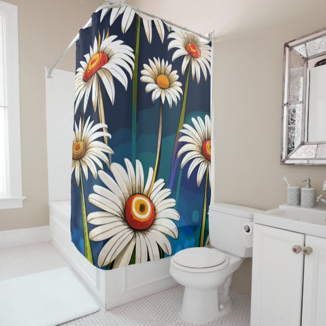 Mehr Tageszeitungen: Blumenfreude und Freude Duschvorhang (Beispiel)