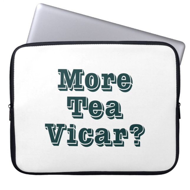 Mehr Tee Vicar Laptopschutzhülle (Vorderseite)