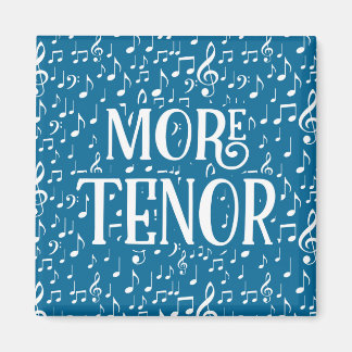 Mehr Tenor - Blue White Singer Magnet