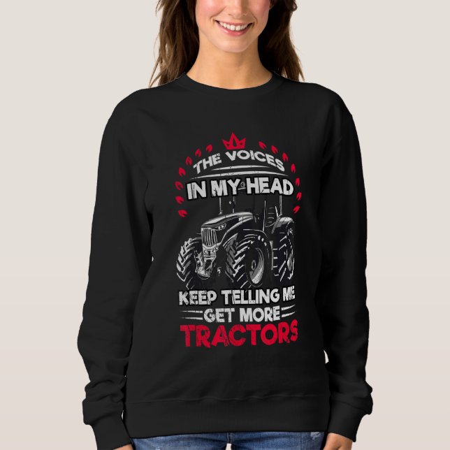 Mehr Traktoren Bauer Traktor Farm Sweatshirt (Vorderseite)