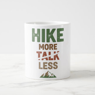 Mehr wandern, weniger reden Jumbo-Tasse