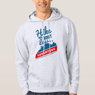 Mehr wandern, weniger sorgen Camping Hoodie