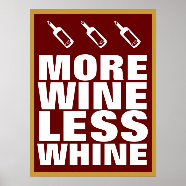 Mehr Wein Poster (Vorne)