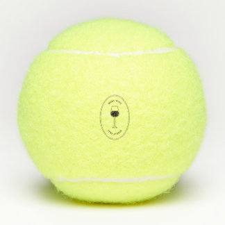 Mehr Wein weniger Stress Tennisbälle
