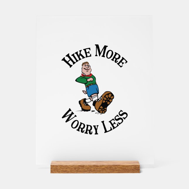 Mehr, weniger Sorgen Acrylschild (Vorderseite)