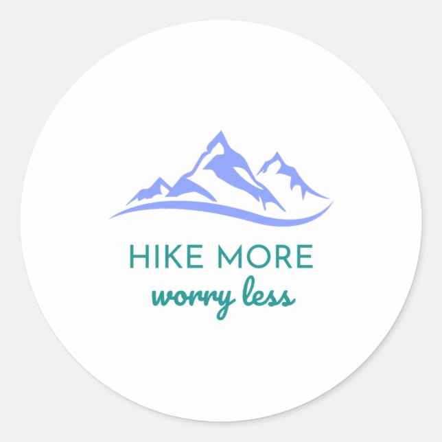 Mehr, weniger Sorgen - die Außenwelt einbinden Runder Aufkleber (Vorderseite)
