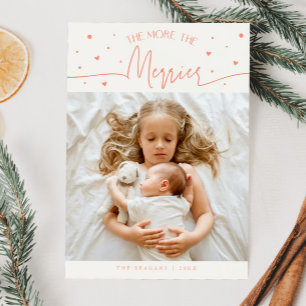 Mehr zu Weihnachten Peach Foto Birth Ankündigung