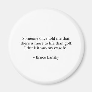 Mehr zum Leben als Golf-Design Magnet