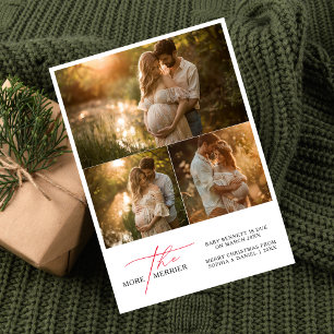 Mehr zum Merrier Red Christmas Baby Ankündigung