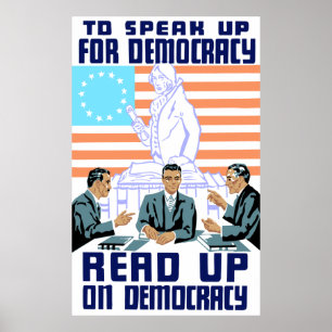 Mehr zur Demokratie Poster