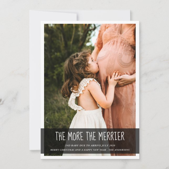 Mehr zur Geburtserklärung des Merrier Baby | Foto Einladung (Vorderseite)