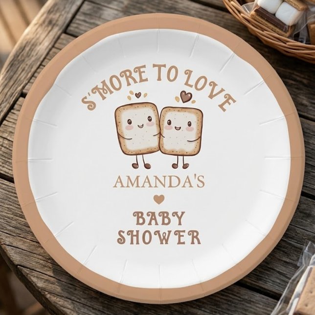 Mehr zur Liebe Campfire Babydusche Pappteller (Von Creator hochgeladen)