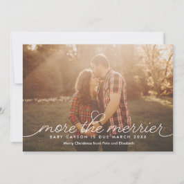 Mehr zur Merrier Pregnancy Christmas Card Feiertagskarte