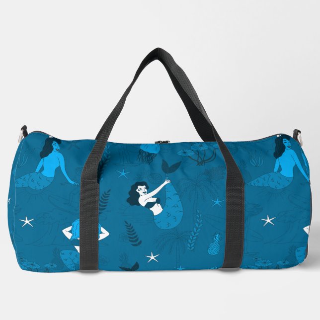 mehrachenhaftes Mermaigemuster Duffle Bag (Vorderseite)