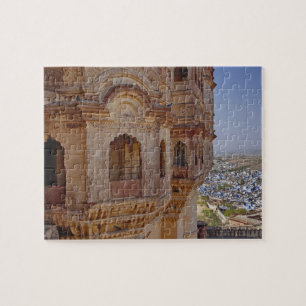 Mehrangarh-Fort ragt über Jodhpur, Die Blauen Puzzle