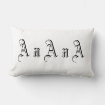 Mehrere A-Monogramm in Schwarzweiß