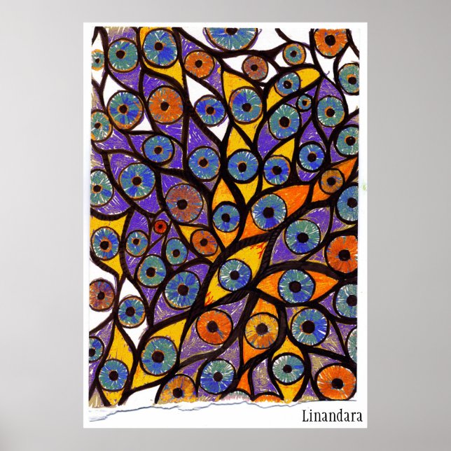 Mehrere Augen Poster (Vorne)