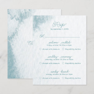Mehrere Ereignisse Unterwasser Whimsical Watercolo RSVP Karte