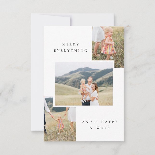 MEHRERE FOTO-FERIENKARTE DANKESKARTE (Vorderseite)