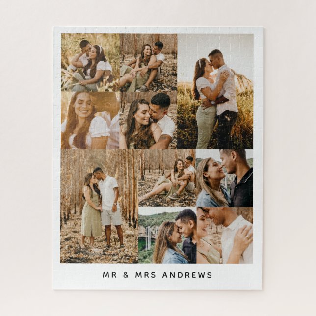 Mehrere Fotos Collage Lovely Couple Puzzle (Vertikal)