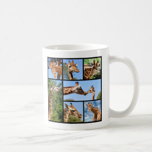 Mehrere Fotos Giraffen Kaffeetasse