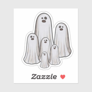 Mehrere Geister Halloween Aufkleber
